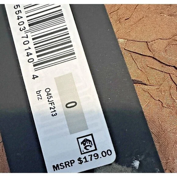 Donna Karan New York Women's Textured Metallic One-Button Blazer Bronze Brown 0 - Picture 7 of 13